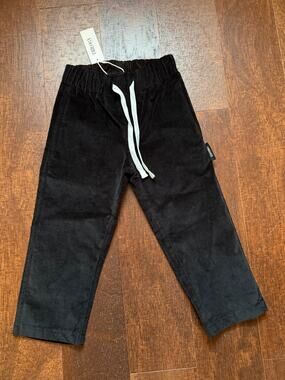 4t nwt trilogy the label black corduroy pants
